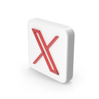 Red & White X Button Symbol PNG & PSD Images