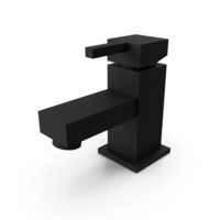 Crozon Hand Basin Faucet Black Matt PNG & PSD Images