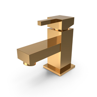 Crozon Hand Basin Faucet Golden PNG & PSD Images