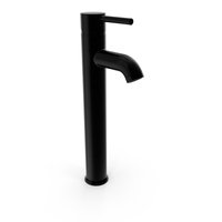 Hoffell High Chrome Basin Mixer Black PNG & PSD Images