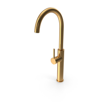Coggia High Chrome Basin Mixer Golden PNG & PSD Images
