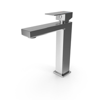 Solaro High Square Basin Mixer PNG & PSD Images