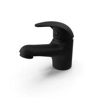 Dale Single Lever Basin Mixer Black Matt PNG & PSD Images