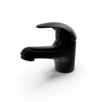 Dale Single Lever Basin Mixer Black PNG & PSD Images