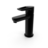Laugar Chrome Basin Mixer Black PNG & PSD Images