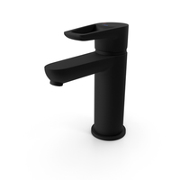 Laugar Chrome Basin Mixer Black Matt PNG & PSD Images