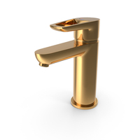 Laugar Chrome Basin Mixer Golden PNG & PSD Images