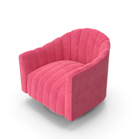 Tufted Velvet Swivel Barrel Chair Pink PNG & PSD Images