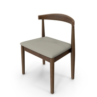 Solid Wood Slat Back Stacking Side Chair PNG & PSD Images
