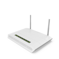 White Wireless Router PNG & PSD Images