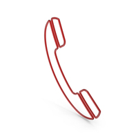 Red Glass Handset Symbol PNG & PSD Images