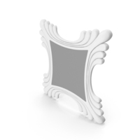White Mirror Frame PNG & PSD Images