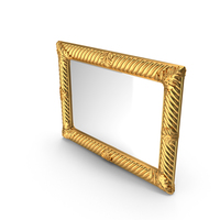 Gold Frame Mirror PNG & PSD Images