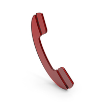Red Glass Handset Symbol PNG & PSD Images