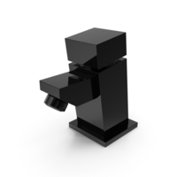 Aleria Cold Water Hand Basin Faucet Black PNG & PSD Images