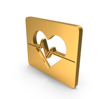 Square Heartbeat Symbol PNG & PSD Images