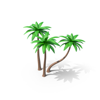 Cartoon Coconut Palm Tree PNG & PSD Images