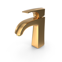 Betlem  Chrome Basin Mixer Golden PNG & PSD Images