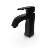 Betlem  Chrome Basin Mixer Black PNG & PSD Images