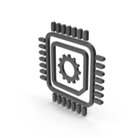 CPU Gear Color Black PNG & PSD Images