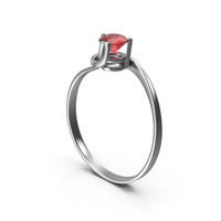 Solitaire Ruby Ring PNG & PSD Images