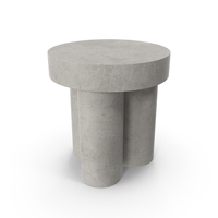 Concrete Side Table PNG & PSD Images