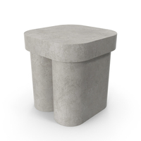 Concrete Side Table PNG & PSD Images