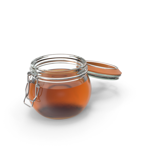 Honey In Open Jar PNG & PSD Images