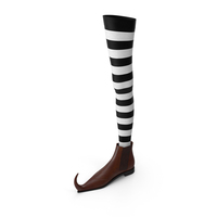 Witch Boot With Stocking PNG & PSD Images