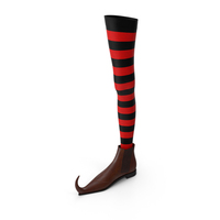 Witch Boot With Stocking PNG & PSD Images
