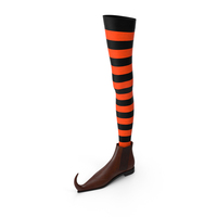 Witch Boot With Stocking PNG & PSD Images