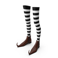 Witch Boots With Stockings PNG & PSD Images