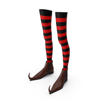 Witch Boots With Stockings PNG & PSD Images