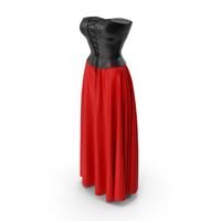 Corset Leather With Skirt PNG & PSD Images