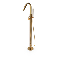 Cromer Freestanding Bathtub Column Golden PNG & PSD Images