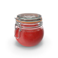 Strawberry Jam in a Closed Jar PNG & PSD Images