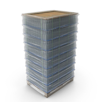 Packed Glass Bottle 8 Row Cargo PNG & PSD Images
