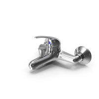 Arborg Chrome Bath Shower Mixer Tap PNG & PSD Images
