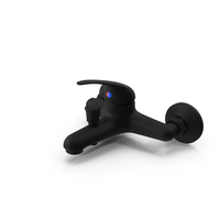 Arborg Chrome Bath Shower Mixer Tap Black Matt PNG & PSD Images