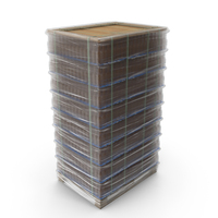 Packed 8 Row Glass Bottles Cargo PNG & PSD Images