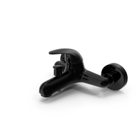 Eidar Chrome Bath Shower Mixer Tap Black PNG & PSD Images