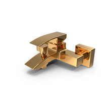 Hopa Bathtub Mixer Tap Golden PNG & PSD Images