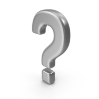 Question Mark Silver PNG & PSD Images