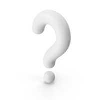 Question Mark White PNG & PSD Images