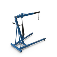 Blue Workshop Car Crane PNG & PSD Images
