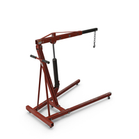 Red Workshop Car Crane PNG & PSD Images