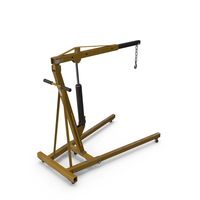 Yellow Workshop Car Crane PNG & PSD Images