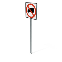 No Trucks Sign PNG & PSD Images