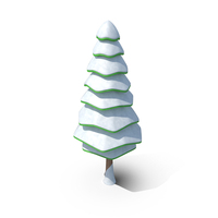 Cartoon Tree Winter Pine PNG & PSD Images