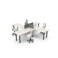 Office Table Arrangement PNG & PSD Images